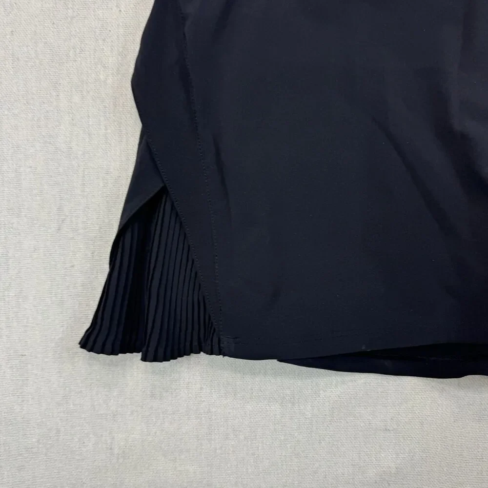 Lululemon Play Off The Pleats Black Skort Tennis Golf Pickleball Skirt Sz 10